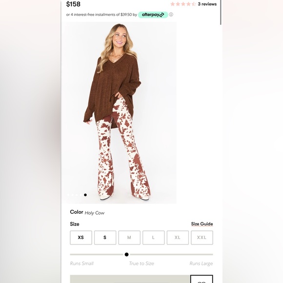 Show Me Your MUMU Cam Cam Bells Holy Cow XL Bell Bottom Flare SMYM - Picture 2 of 3